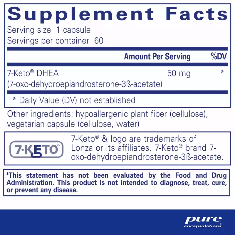 7-Keto DHEA 50mg #60