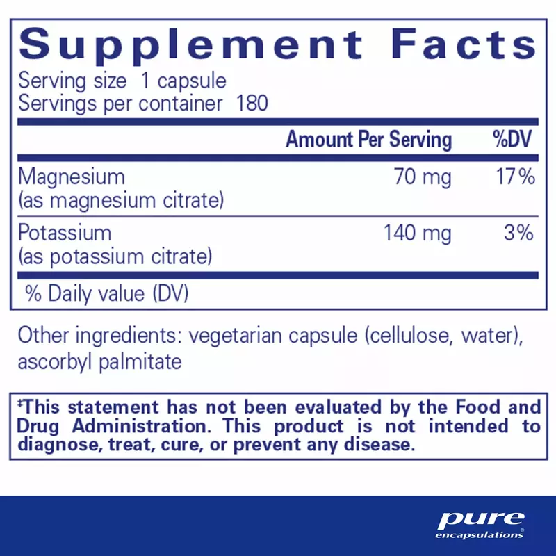 Potassium Magnesium (Citrate) #180