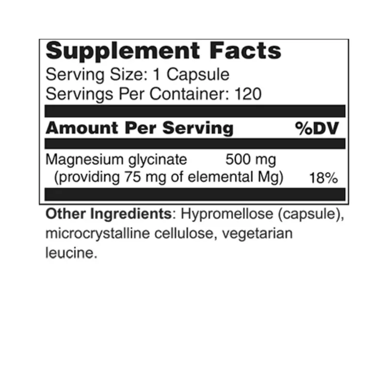 Magnesium Glycinate 500mg